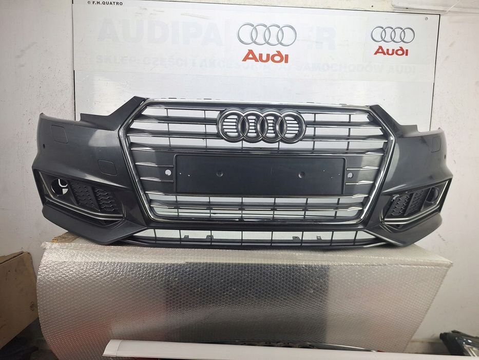 ZDERZAK AUDI S4 A4 S-LINE B9 8W 2017-2019 GRILL ATRAPA PRZED LIFTEM 6XPDC