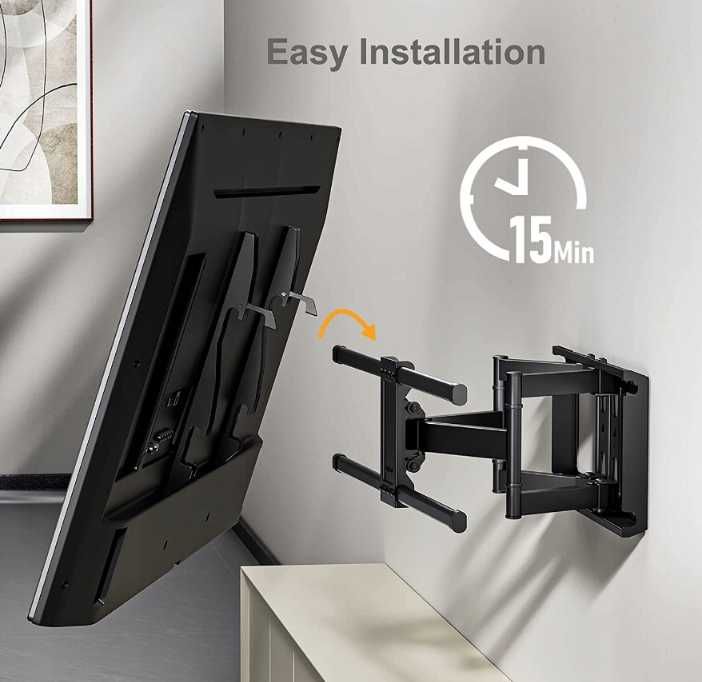 5023 Perlegear PGLFK1 Uchwyt Ścienny Telewizora 37-75” 60kg