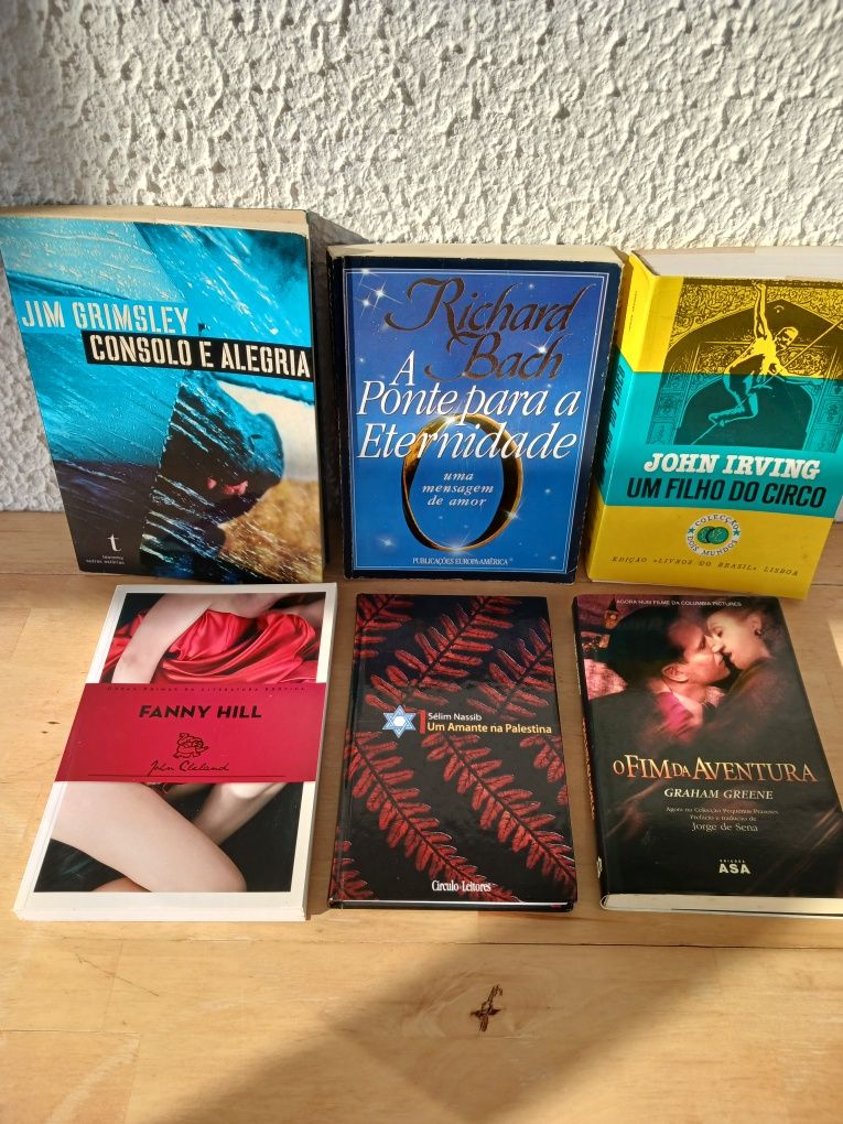 6 livros de vários escritores internacionais temas