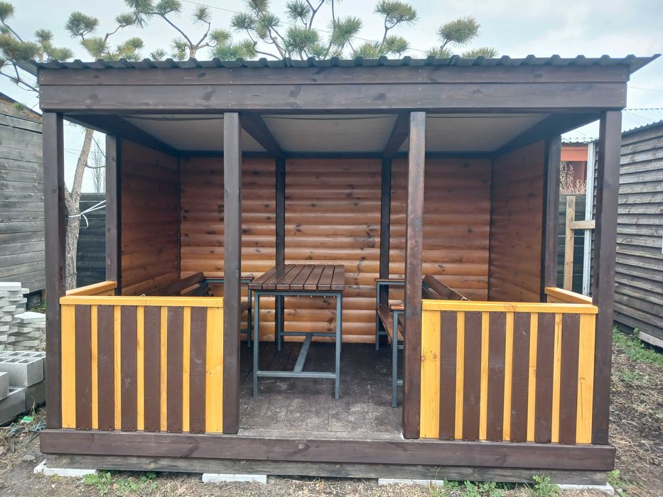 Альтанка,беседка в наявності,та під замовлення!Собачі будки,туалети!