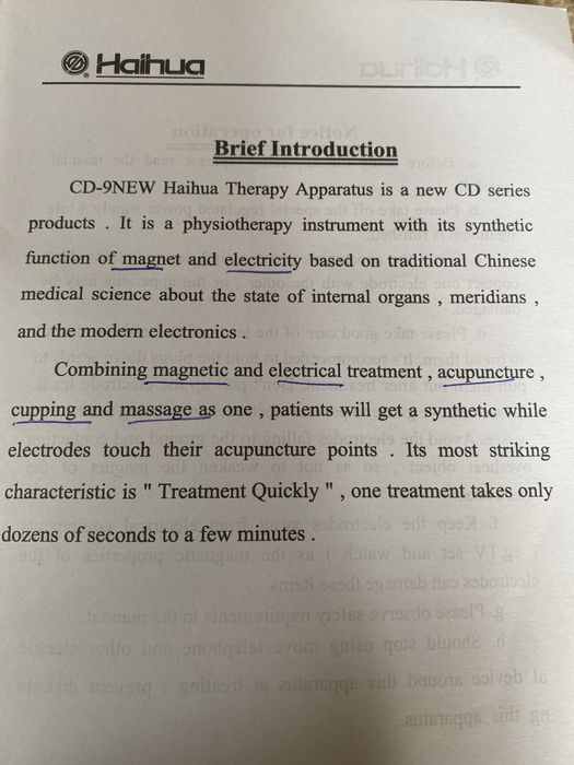 Haiuha CD-9New acupuntura