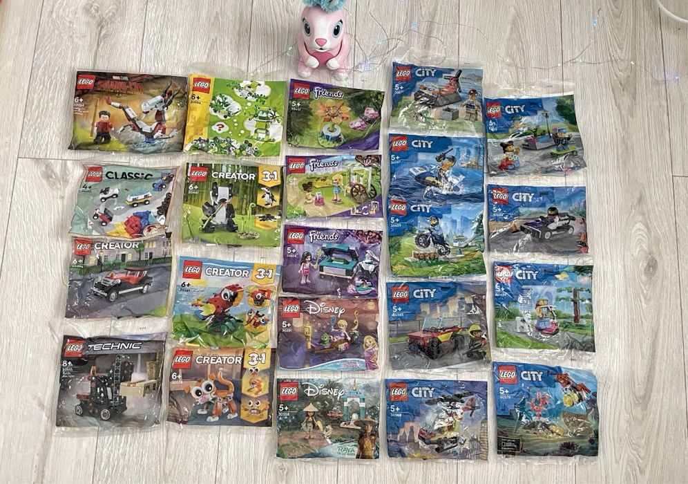 Полібеги Lego оригінал City, Creator, Marvel, Technic, Friends, Disney