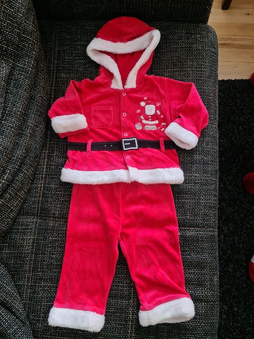 Strój Mikołaja 9-12 mcy rozm. 74/80