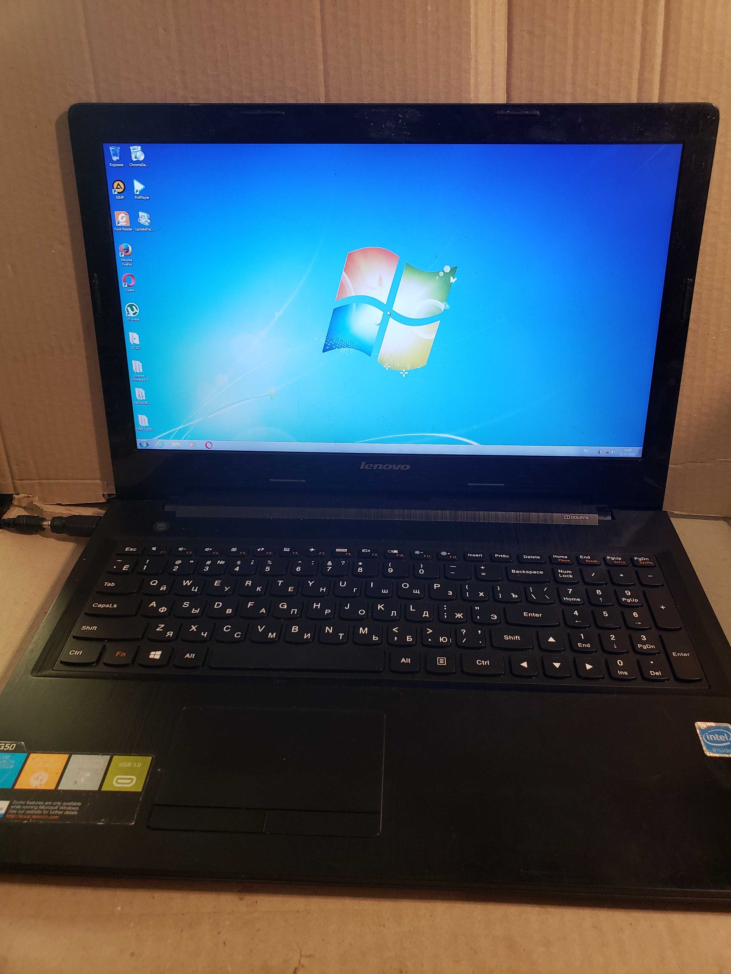 ноутбук 15,6" Lenovo G50-30 (intel Celeron N2840 2*2.16GHz/4Gb/120Gb)