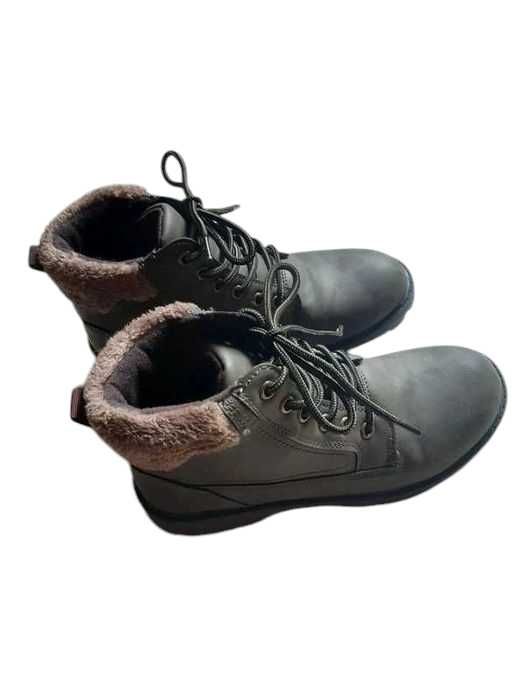 Nowe damskie buty trapery botki 37 khaki z futerkiem BonPrix