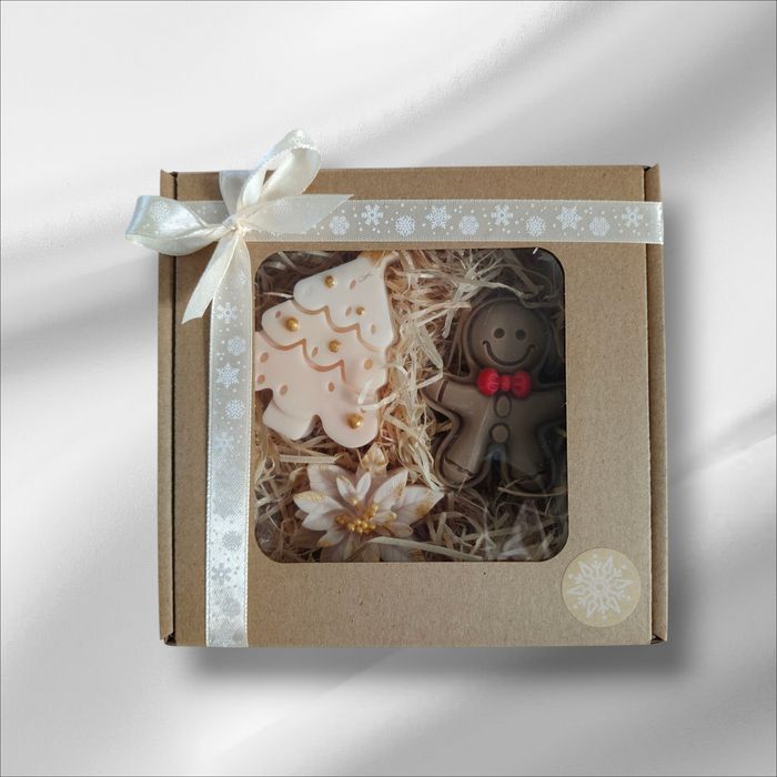 Upominki świąteczne. Mydlane zestawy.