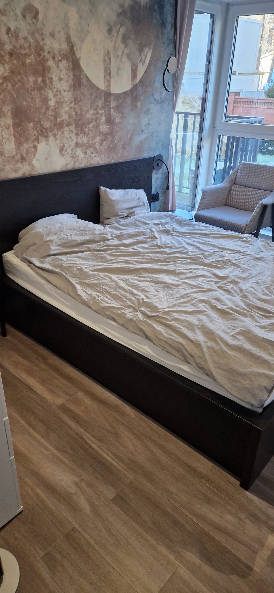 Rama łóżka z pojemnikiem (bez materaca) Ikea Malm 160x200