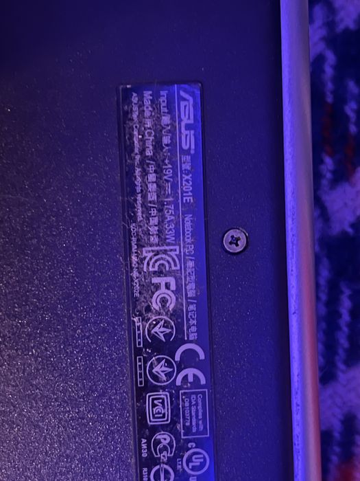 Ноутбук (детали) Asus X201E красный