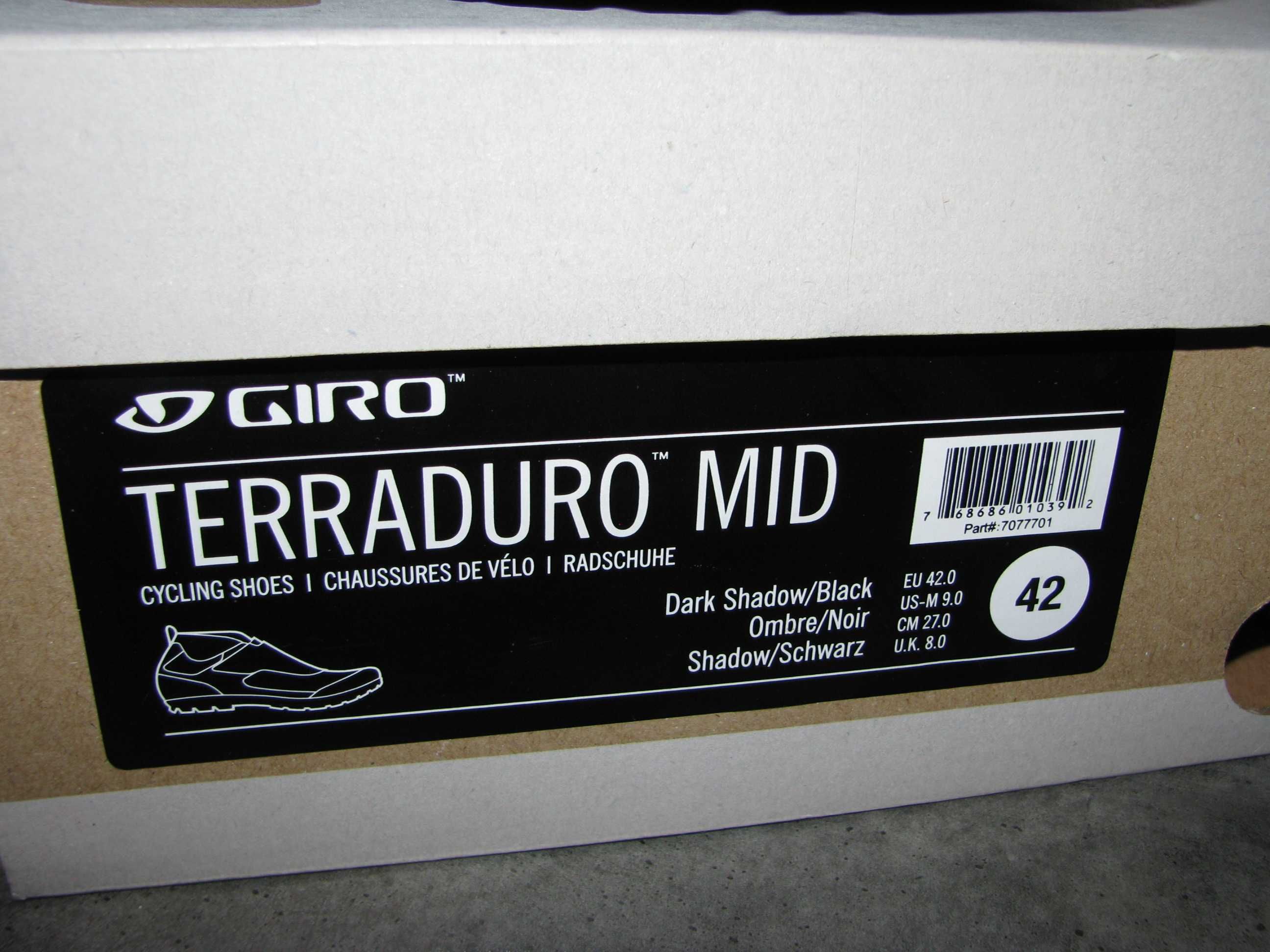 Nowe Buty rowerowe Giro Terraduro Mid SPD Enduro roz.42 Vibram®