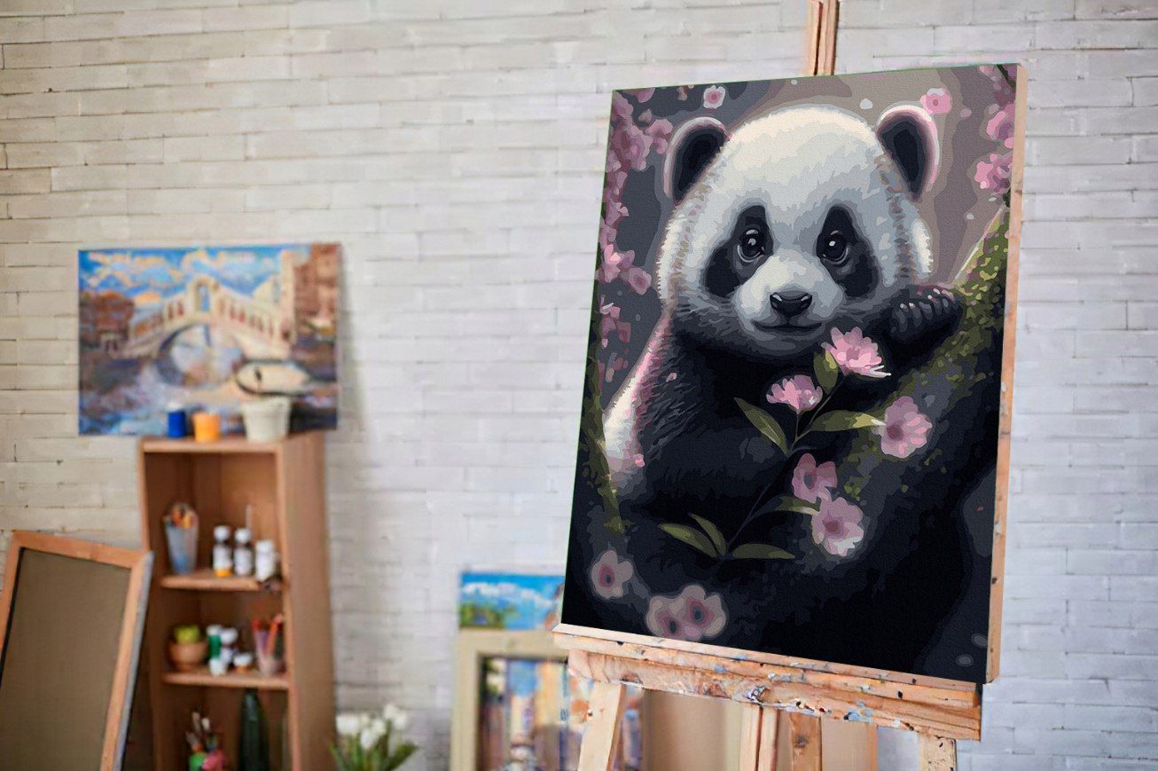 Malowanie po numerach 40x50 Panda