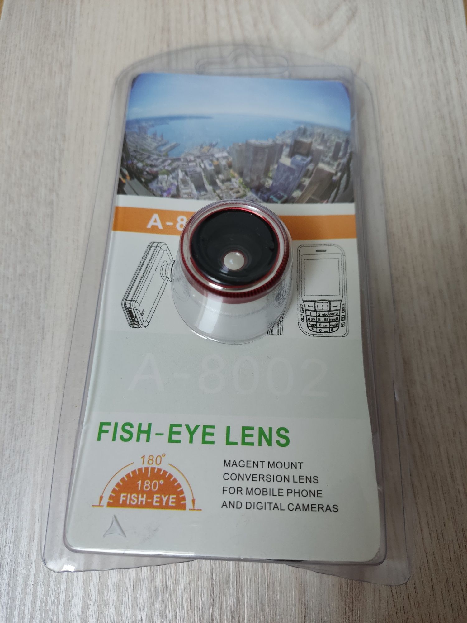 Fisheye лінза, об'єктив фішай до телефону