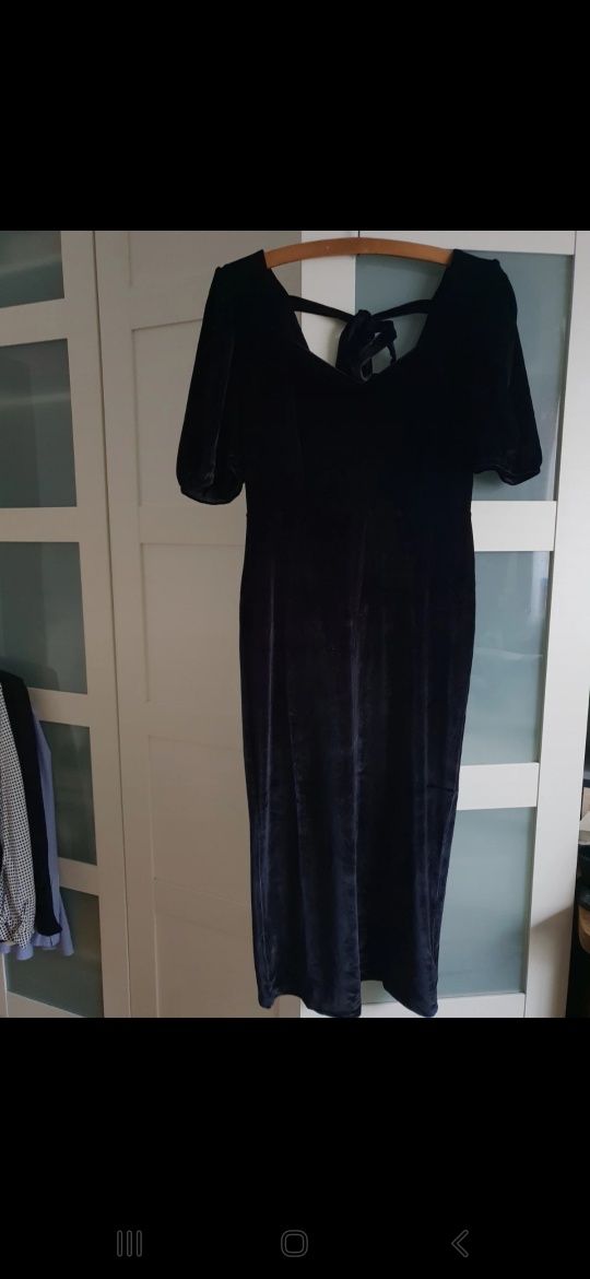 Welurowa sukienka midi Reserved L 40 święta sylwester elegancka