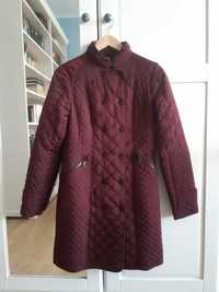 Burgundowa kurtka pikowana Zara S