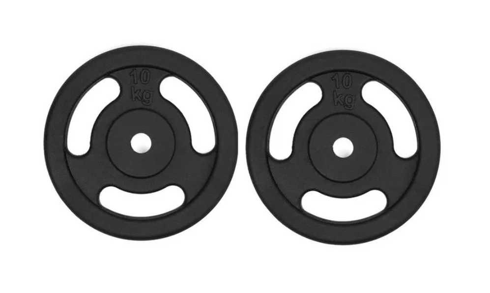 Obciążenie żeliwne kierownice 2x10kg talerze zestaw 20kg 28mm BIA