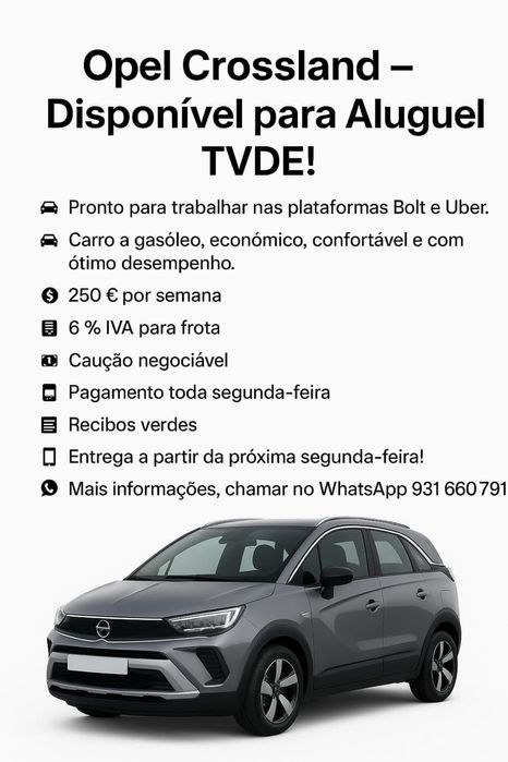 Viatura TVDE Aluguer