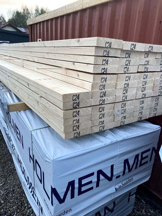Drewno konstrukcyjne C24, skandynawskie, wszystkie przekroje