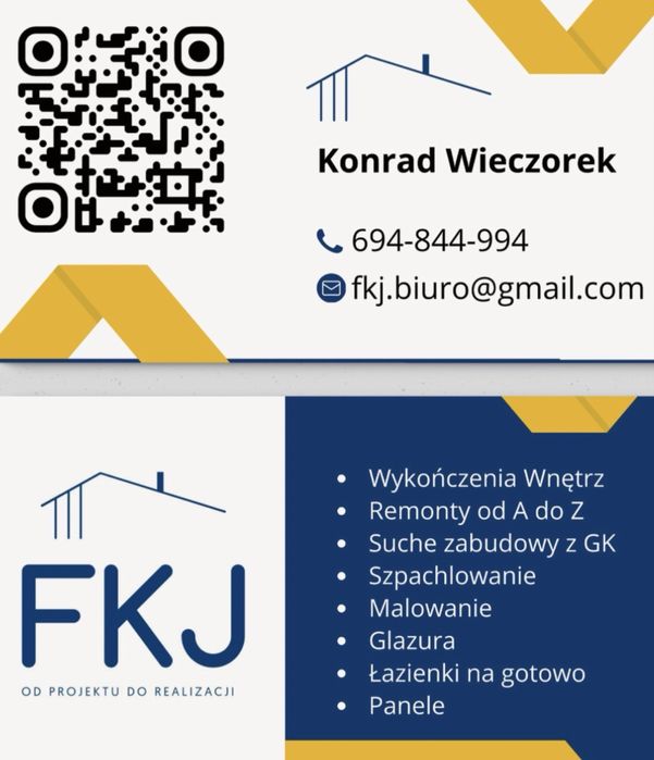 Szpachlowanie - Malowanie -Nasza Firma jest  do  Państwa Dyspozycji