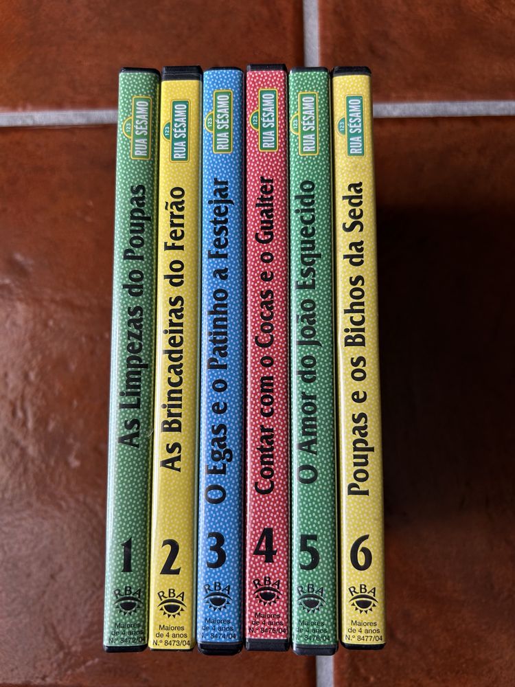 DVDs série TV “Rua Sésamo”