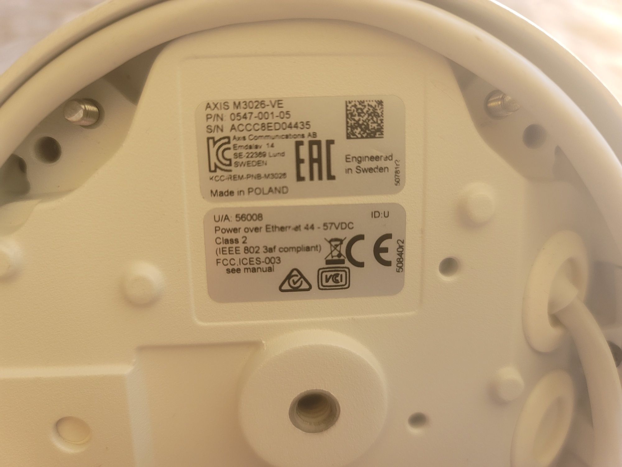 IP-камера відеоспостереження Axis M3026-VE