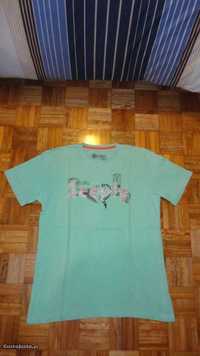 T-shirt de homem verde Deeply