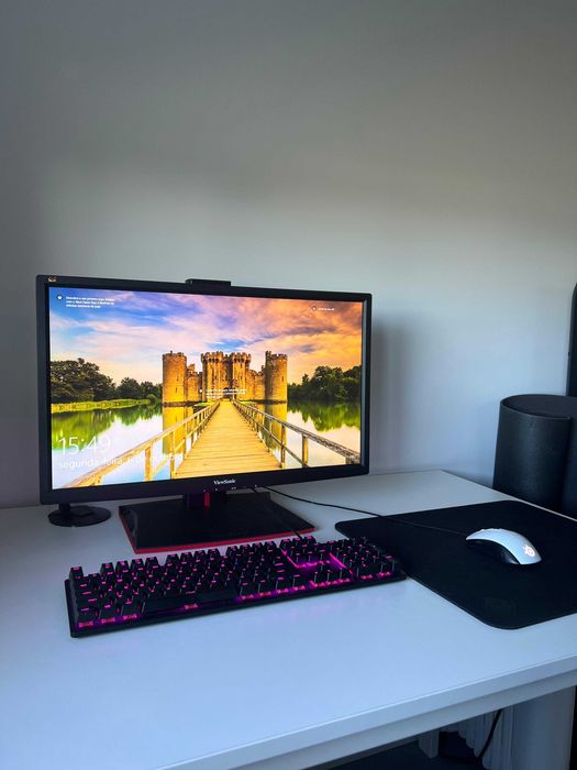 PC Gaming + Monitor 144Hz + Teclado mecânico HyperX + SS Rival 100