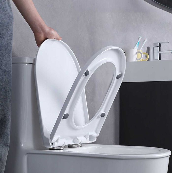 Biała deska sedesowa WC Wolnoopadająca | Deska klozetowa | Uniwersalna