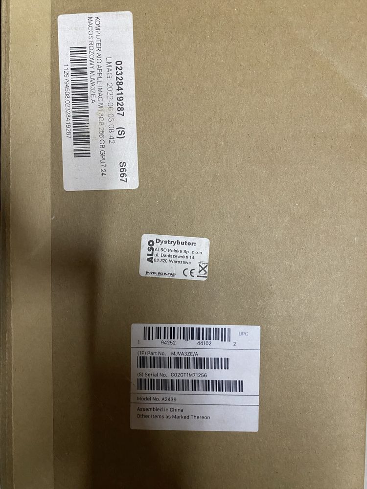 Imac M1 8GB 256GB 24 Cala