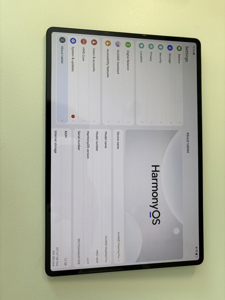 Huawei matepad pro 12.2 tablet