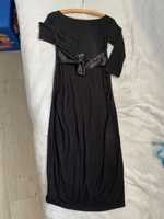 Czarna sukienka ciążowa