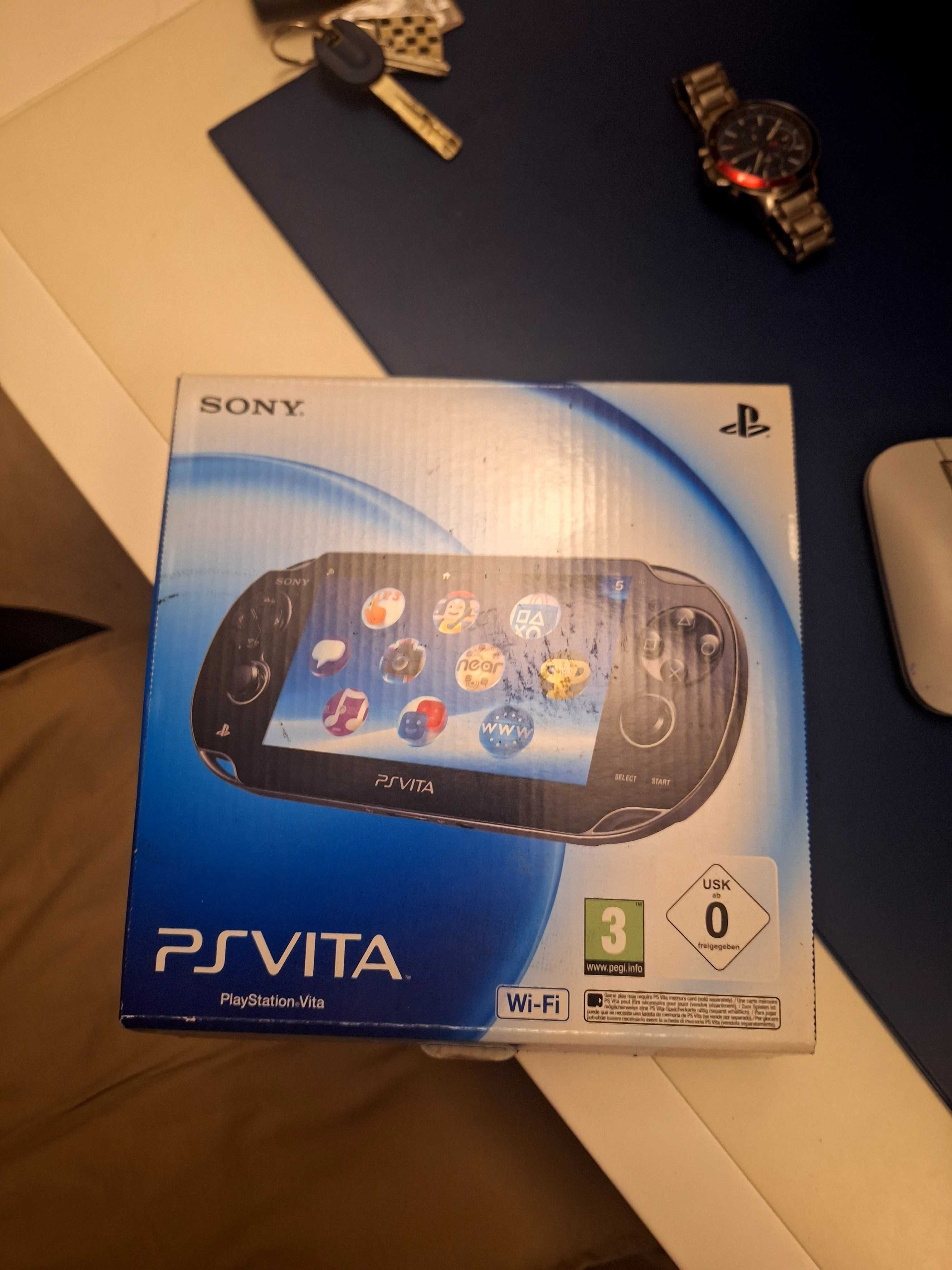 Psvita com caixa Wi-Fi