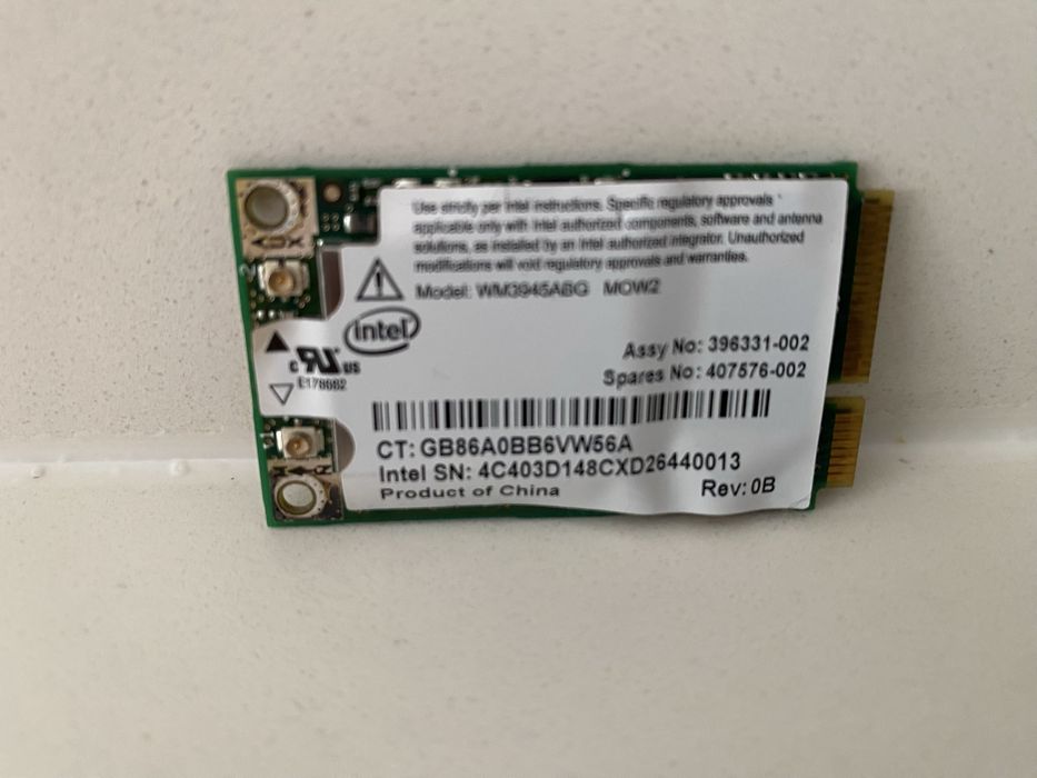 Placa Wireless Intel para HP, Toshiba (3945ABG)