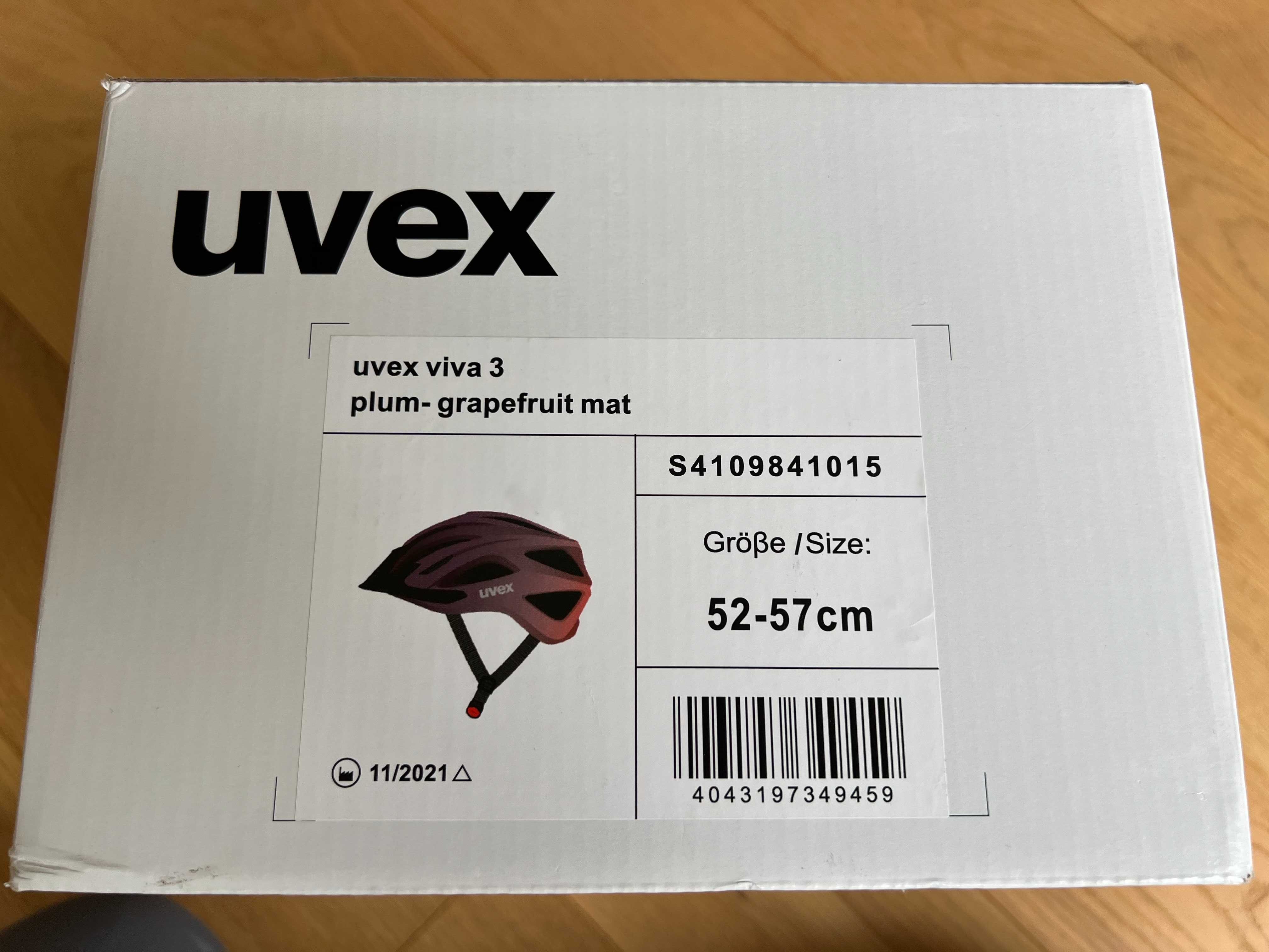 Kask rowerowy UVEX Viva 3 śliwkowy 52-57cm