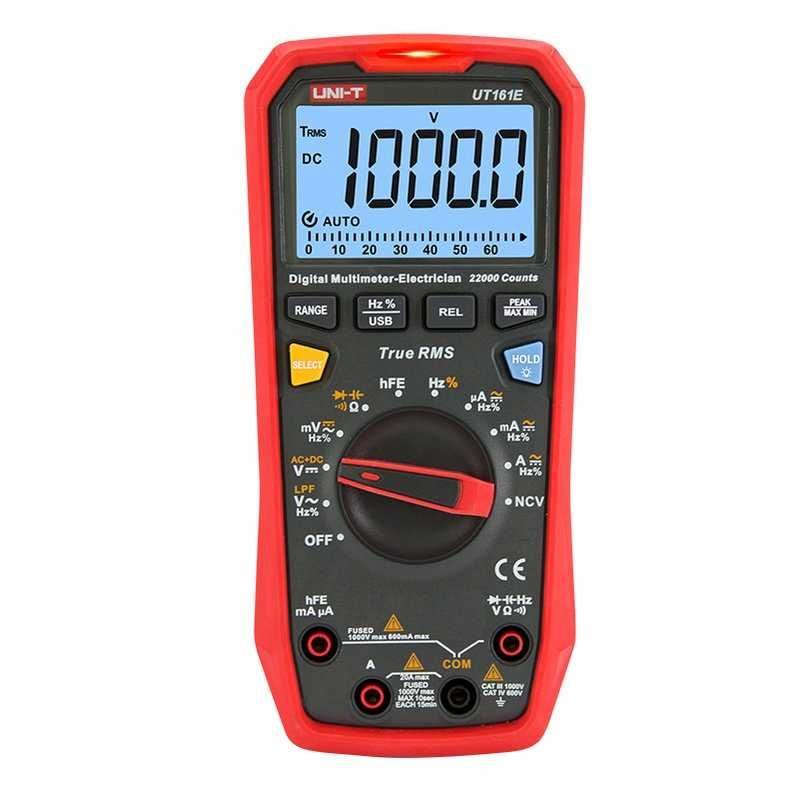 Мультиметр цифровий UNI-T UT61E+, UT61D+  2 набора щупов, Чехол