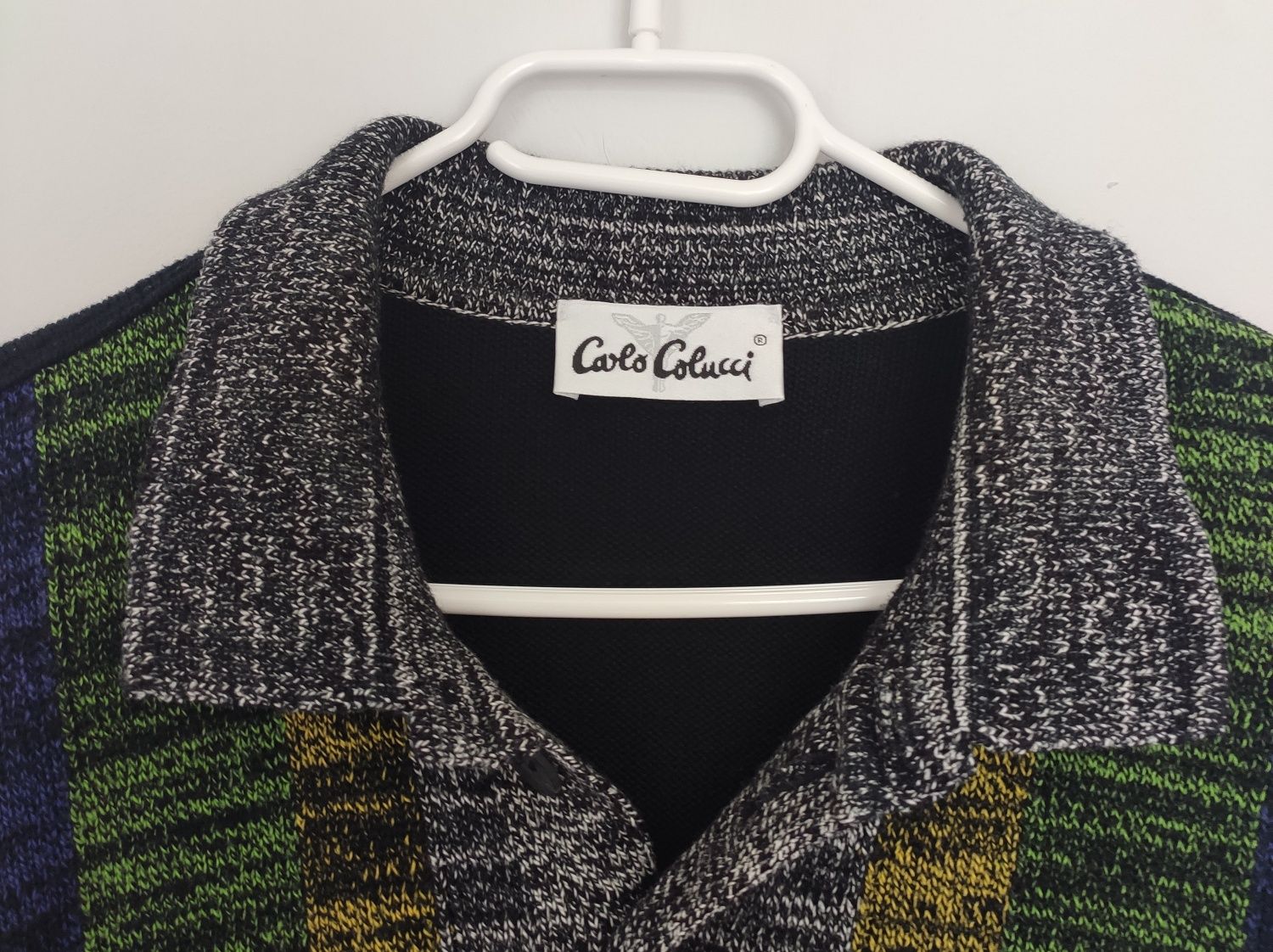 Sweter Carlo Colucci Vintage Retro Made in Germany r. L