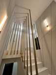 Balustrada schodowa harfa nowoczesna loft