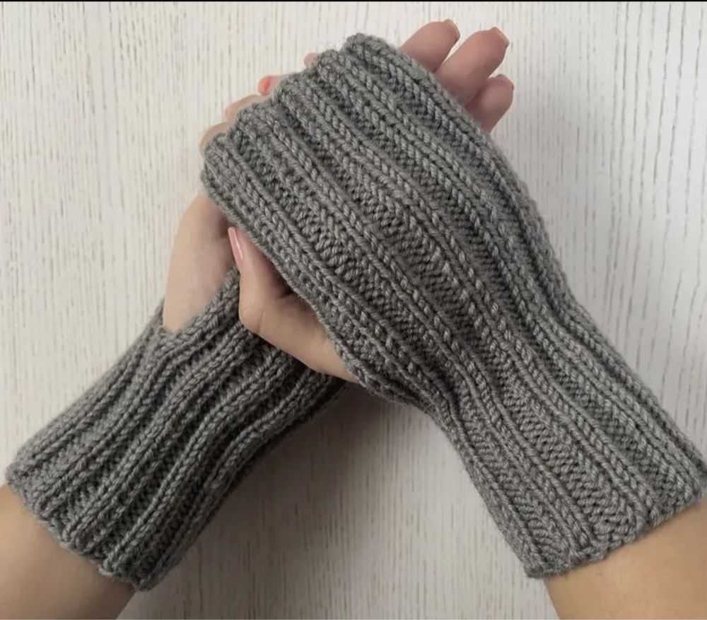 Митенки  перчатки без пальцев