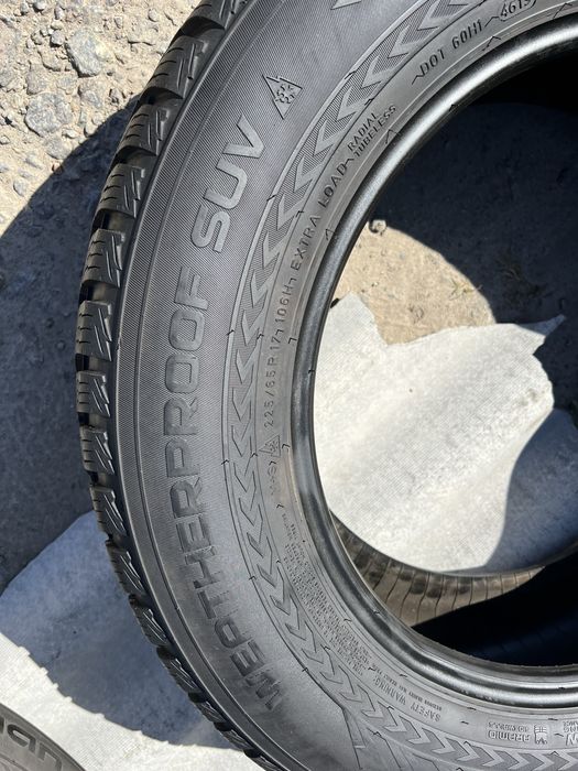Шини 225/65/17 Nokian;7mm‼️; пара зимові; резина склад R17