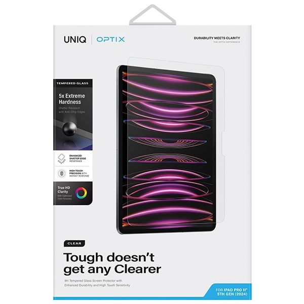 UNIQ Optix Clear iPad Pro 11" (2024)szkło hartowane z aplikatorem