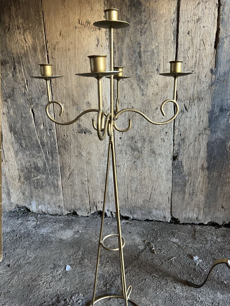 Lampa plus świecznik styl Ludwik