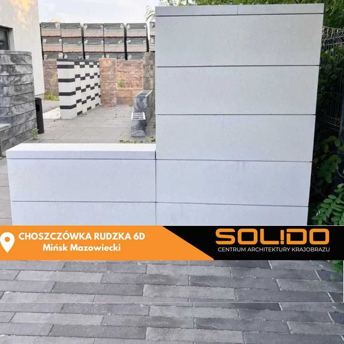 Pustak ogrodzeniowy LONG LINE 30x25x100 BIAŁY/ pustaki ogrodzeniowe