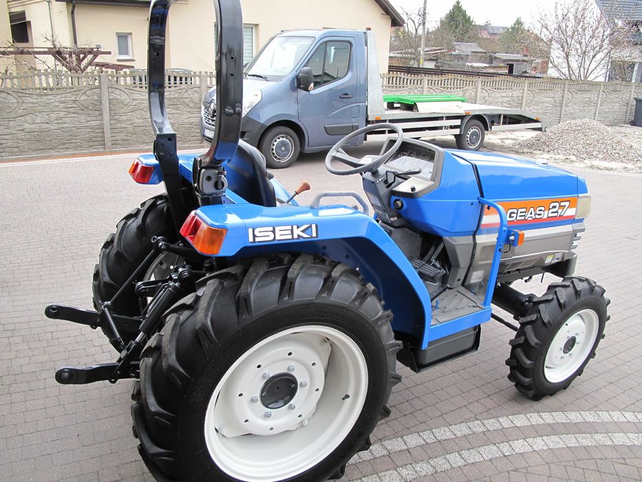 Mini Traktorek Iseki Geas 27KM 4X4 Wspomaganie Rewers Mały Ogrodniczy