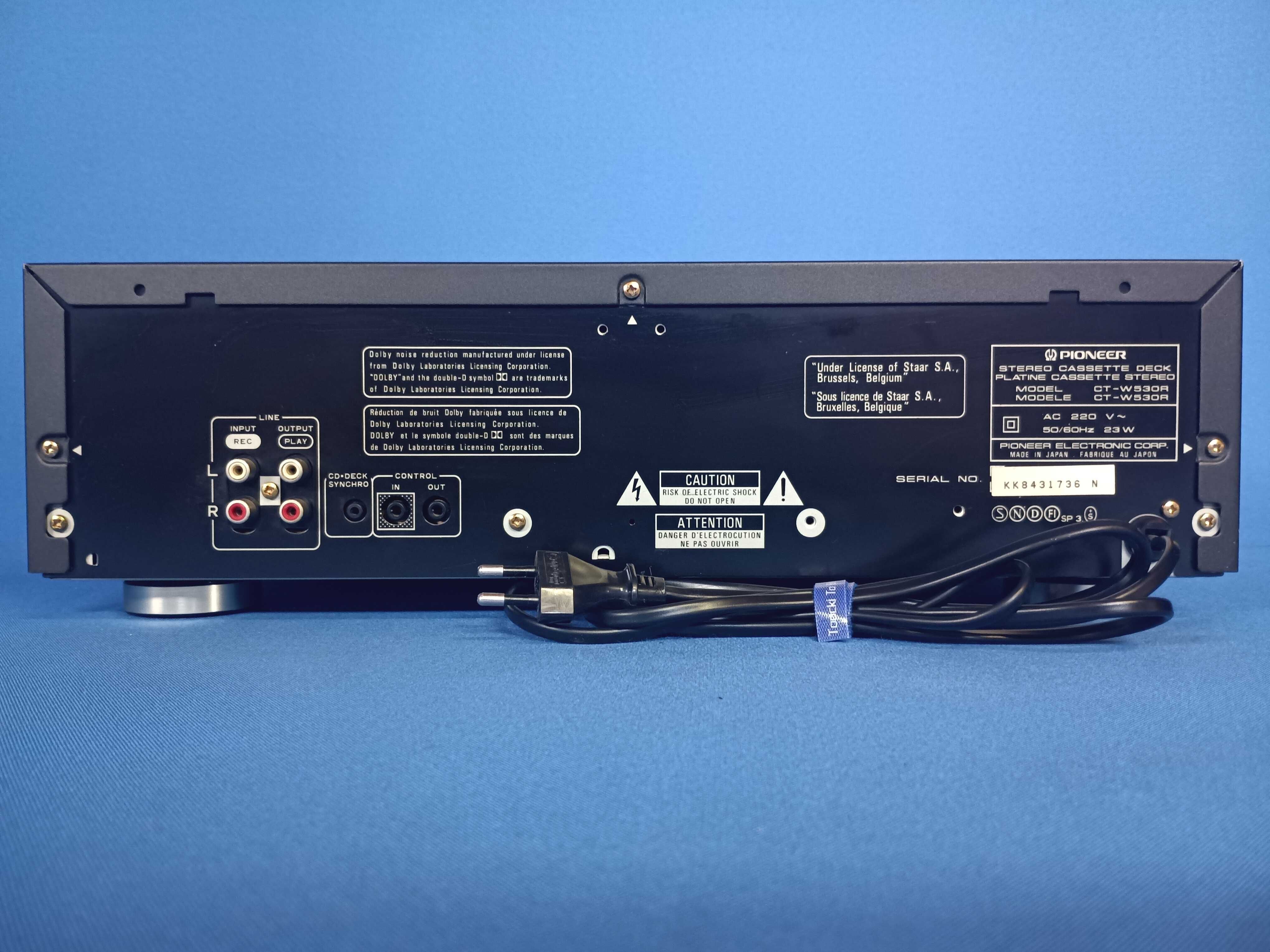 deck cassetes PIONEER CT-W530R