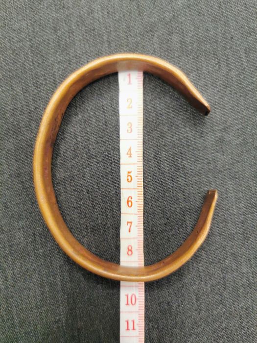 Unikalna ręcznie robiona miedziana bransoleta męska 100% czysta miedź