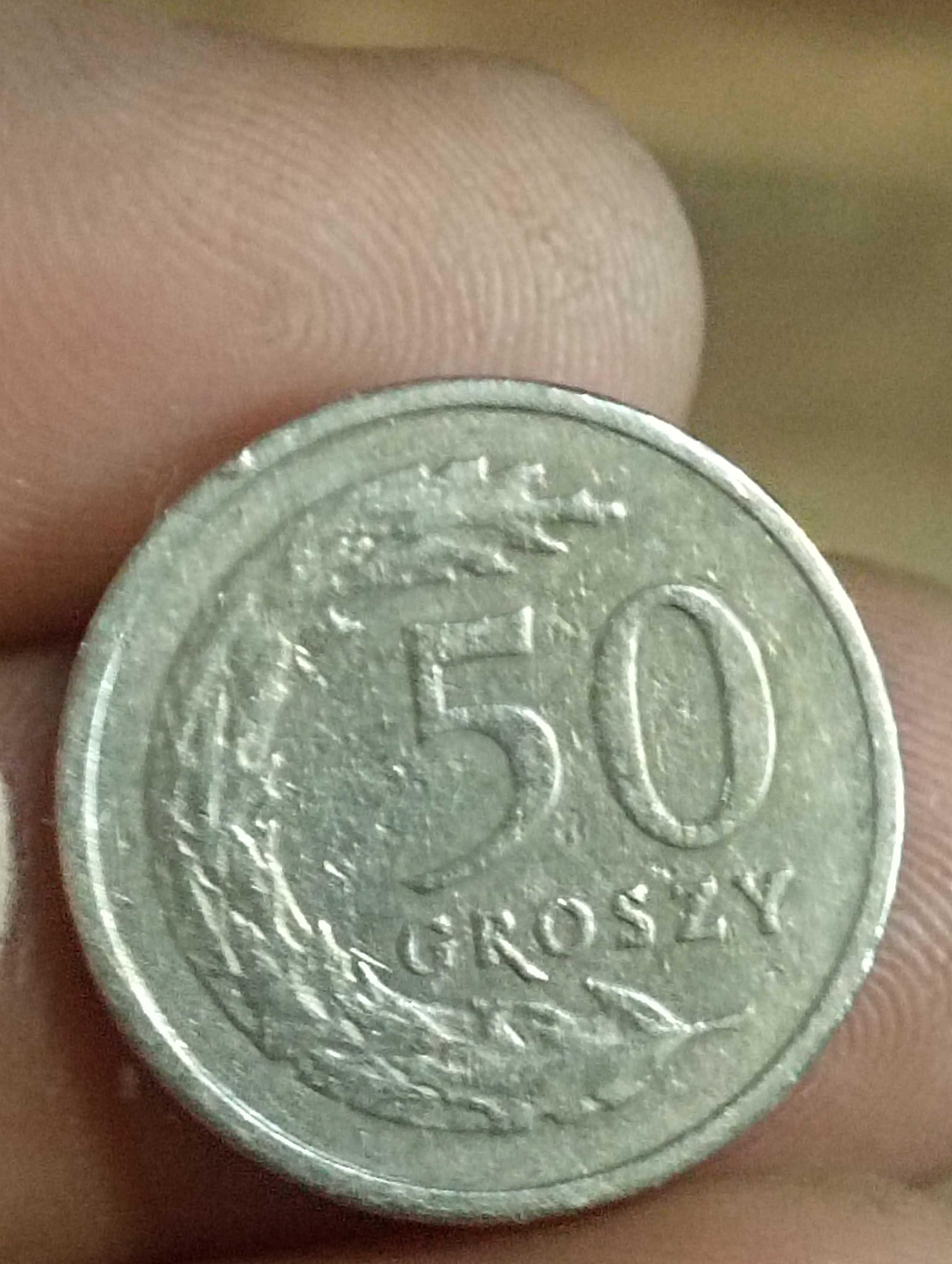 sprzedam piata monetę 50 groszy 1990 rok