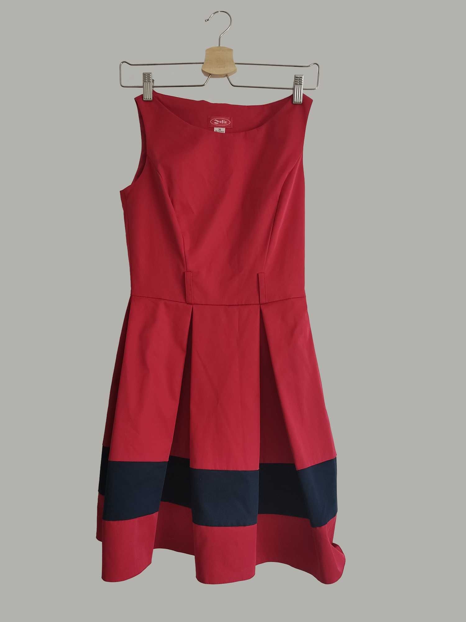 Sukienka czerwona S 36