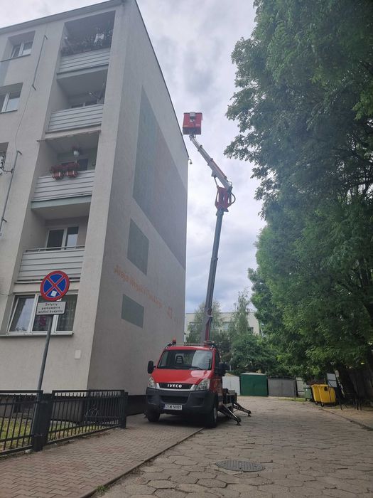 Podnośnik koszowy , Zwyżka 20 mb. Usługi-Wynajem