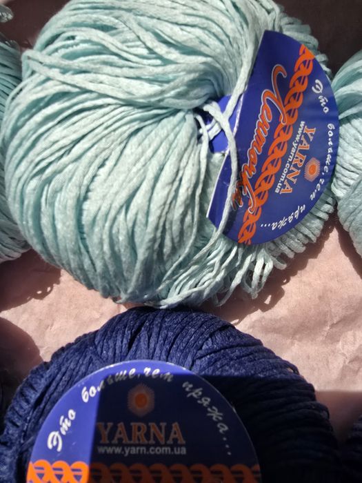 Італійська пряжа з мерсалізованої бавовни