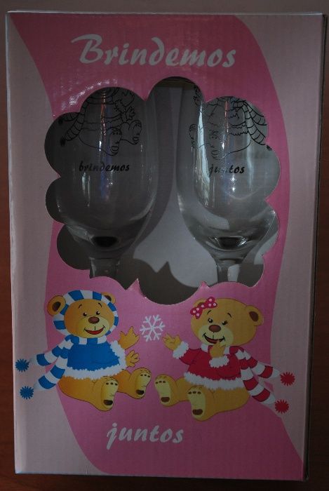 Copos (de brinde) Brindemos Juntos de 22,5 cm altura