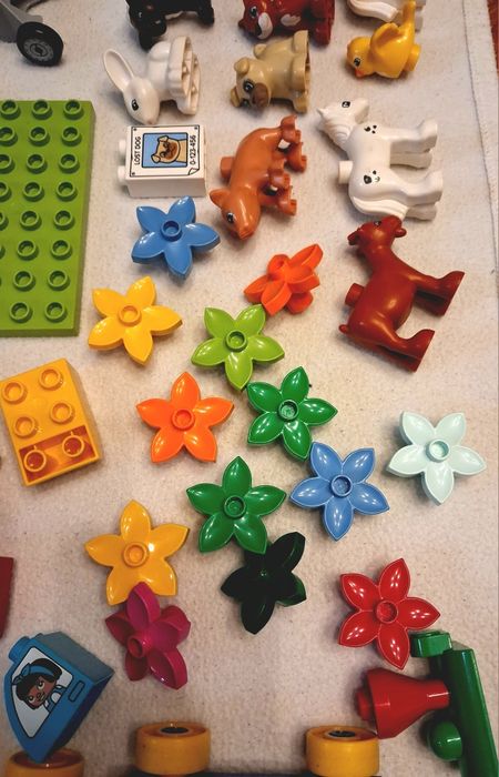 LEGO Duplo Duży zestaw, pociągi, samoloty, figurki
