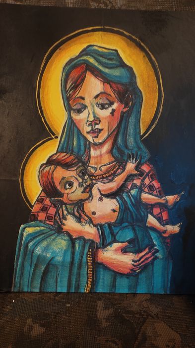 Piękna grafika wyjęta z ramy.